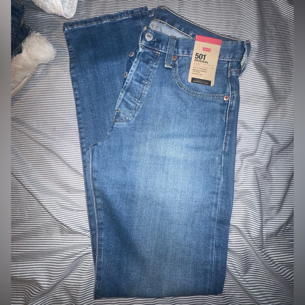 New men’s 501 Levi’s Button Fly Jeans Straight Leg